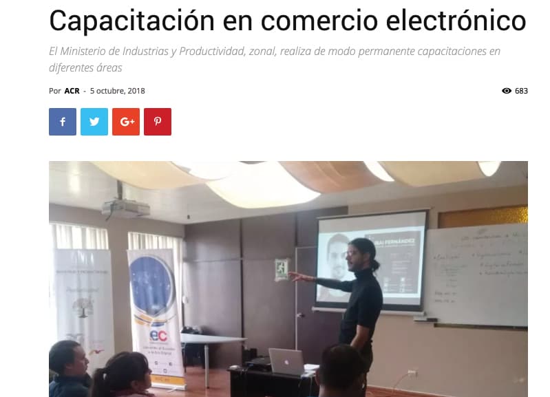 El Mercurio newspaper clipping